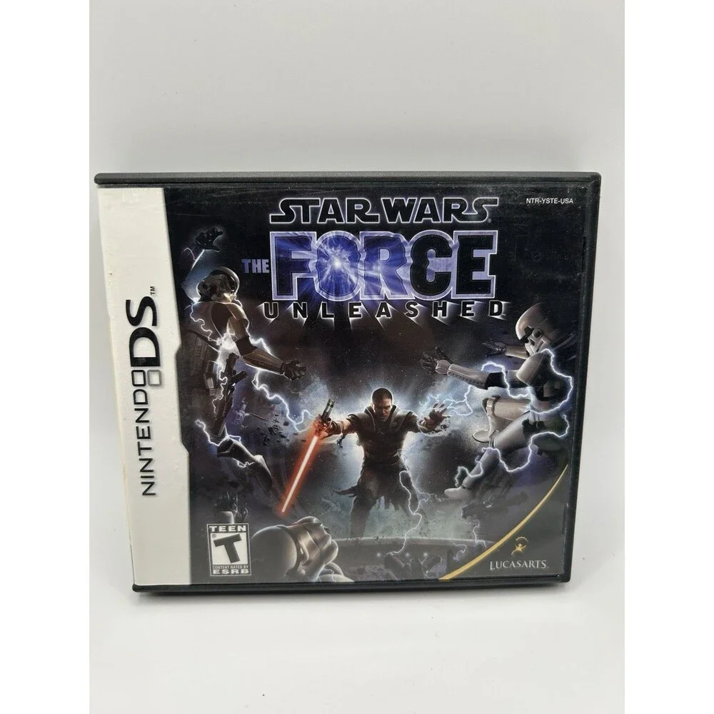 Star Wars The Force Unleashed Nintendo DS Case & Manual Only OEM Replacement